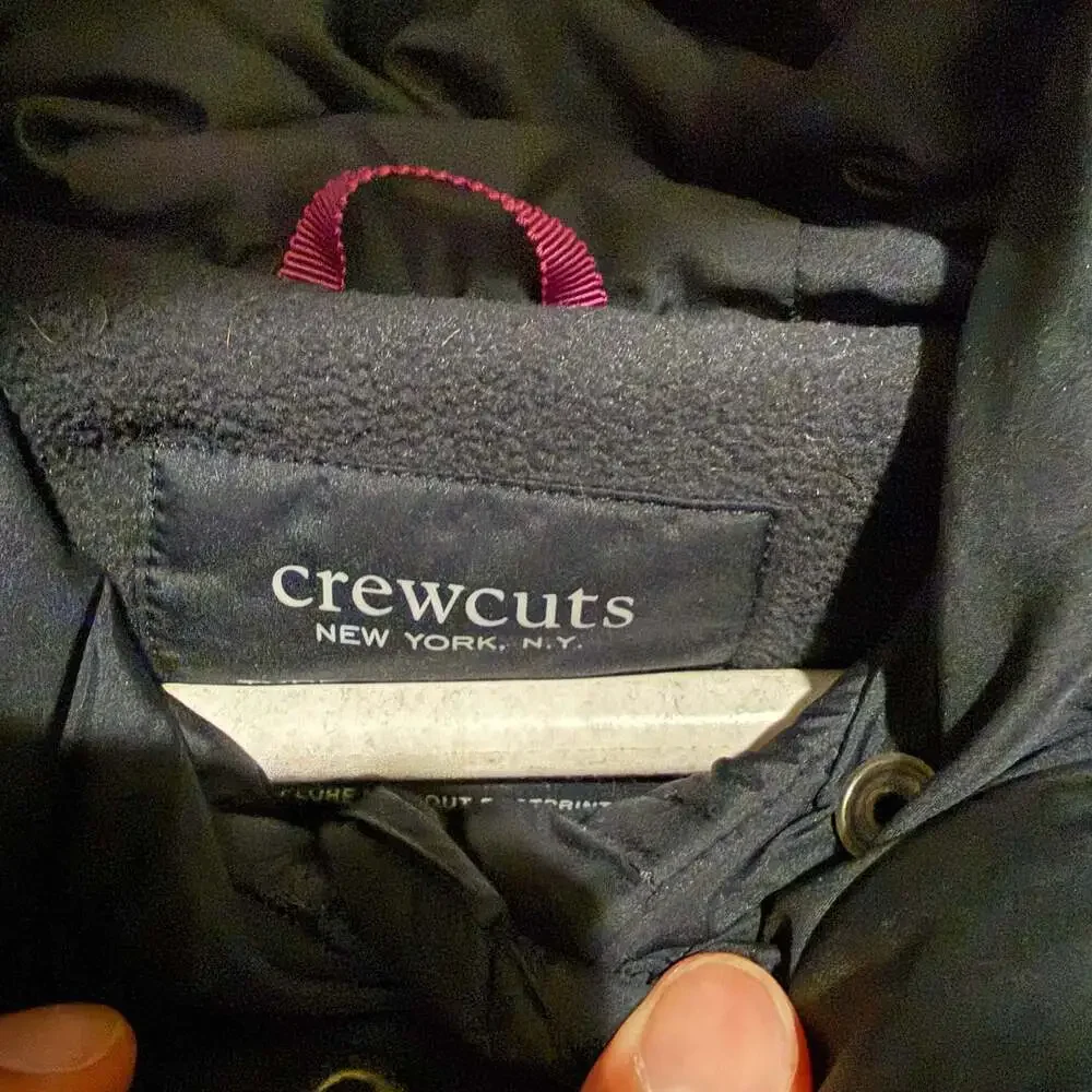 crewcuts by J.Crew Girls' Navy Puffer Jacket with Hood
